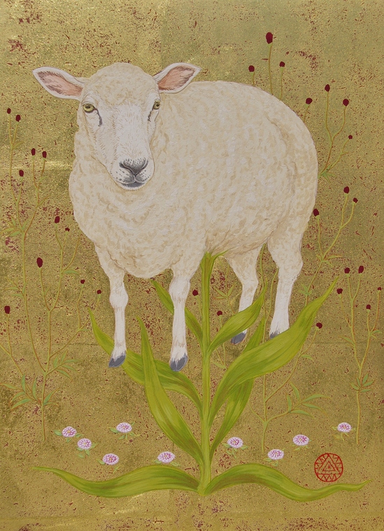 丸山友紀「植物羊の庭」日本画 4F.jpg 丸山友紀「植物羊の庭」日本画 4F.jpg