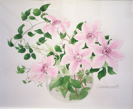 ガラスの花瓶のクレマチス.jpg